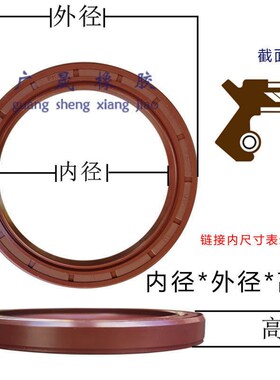 氟胶FB耐腐蚀TC骨架油封17*32 35 36 37 38 40 42 45 47*5 7 8 10