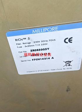 密理博纯水机 Millipore RiOs 5主板显示【询价】