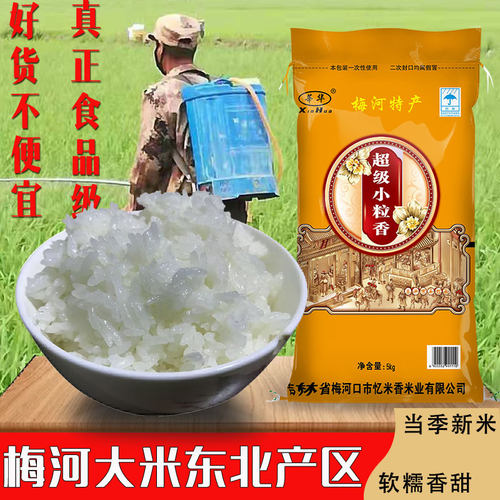 东北吉林秋田小町梅河大米