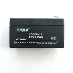 新兰德防火卷帘控制箱器通用备电原厂乐泰铅酸蓄电池12V1.2AH原装