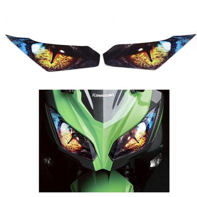 Motorcycle accessories hevadlights stickers headlights decor