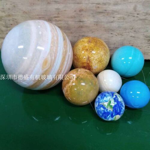 亚克力宇宙行星太阳模型雕塑学校幼儿科技兴趣启Y蒙装饰摆件