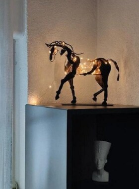 Rustic Standing Horse Crafts z3-Dimensional Metal Horse Scul