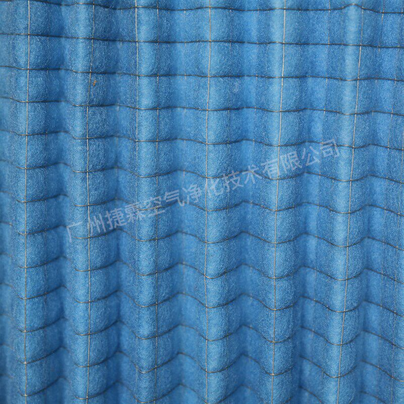 折叠覆网滤料粗效空气过滤器v G3G4空调机组可水洗板式初效过滤器