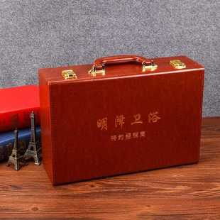 各种色板箱 交房盒厂家箱直色板色板盒皮销质手提皮盒箱礼品包装