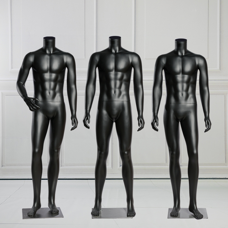 新款展示架男装男k士假人橱窗西服架子模特服装店平头模特道具模