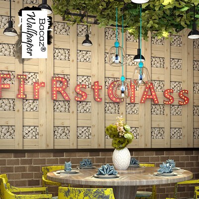 Chinese style 3d wood grain wood boards Vinyl wallpaXper Rol