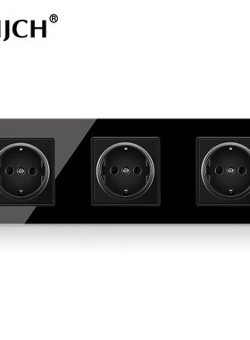 JHJCH Crystal Tempered Glass Panel 2,3J ,4Gang Power Wall So