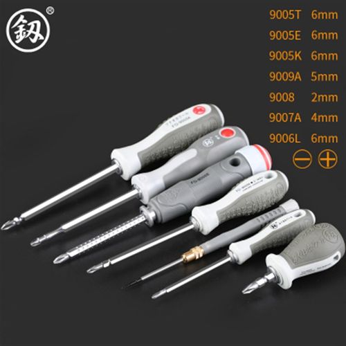 日本福冈工具一字十字两用螺丝刀批改刀工业级小改锥进口超硬德国