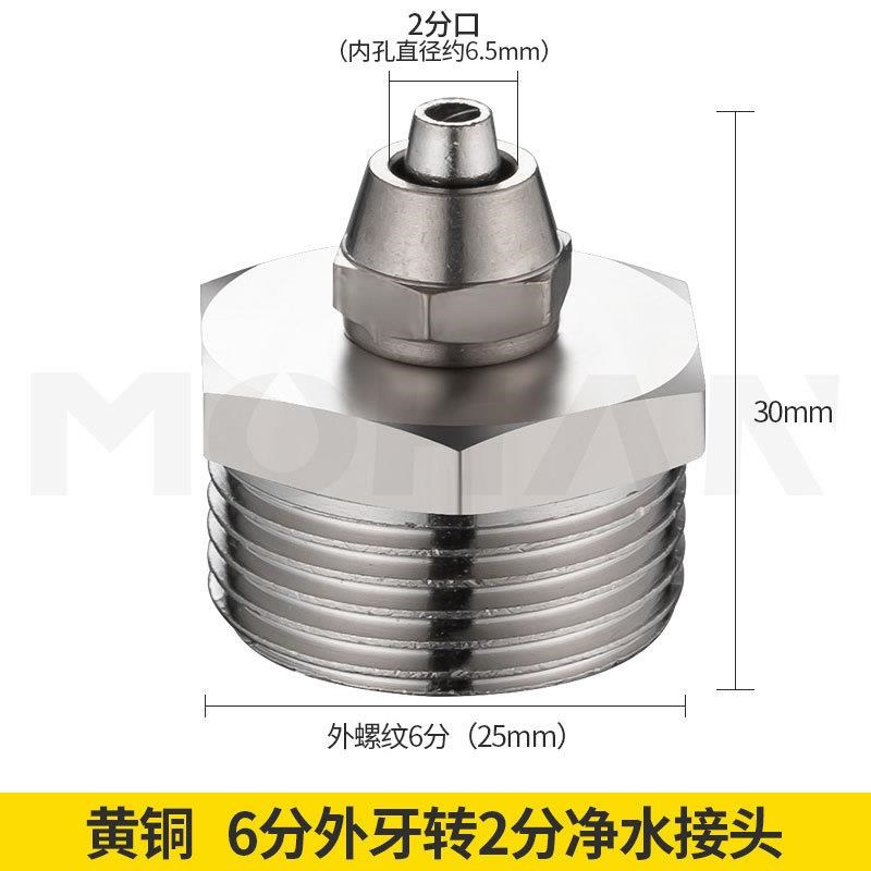 净水器接头4分转2分3分家用快接转换水管分流直饮水机内外丝配件