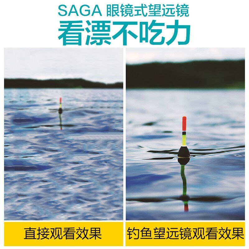 萨伽(SAGA)看漂神器垂钓专用钓鱼望远镜远放大专业头戴式眼镜佩