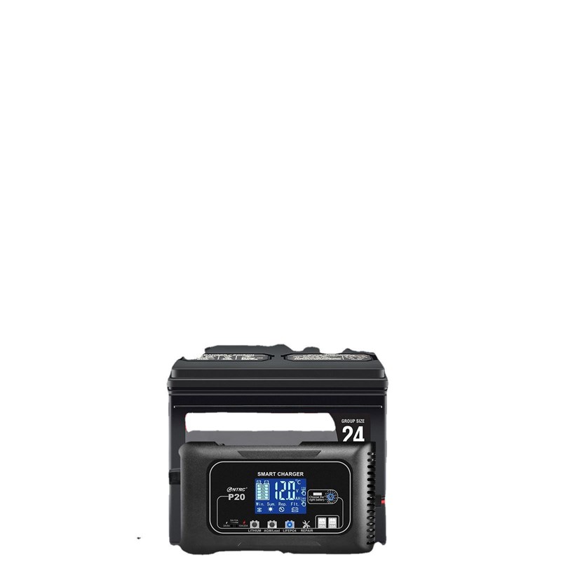 HTRC 20A充电器12v24v伏摩托车蓄电池修复型大功率启停电瓶充电机