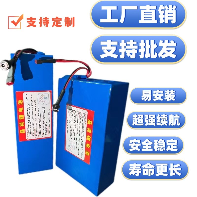 代驾折叠电动车锂电池48V36V24V代步自行车电瓶48V滑板车艾玛台铃