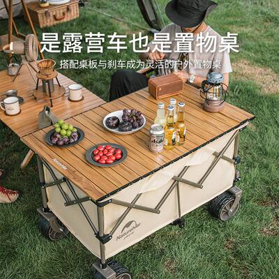 挪客户外露营聚拢营地车折叠野营推车野餐旅行手推车儿童可躺TC02