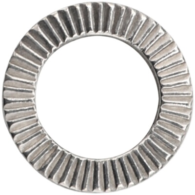 双叠自锁防松垫圈304不锈钢咬合式带齿防松防滑锁紧垫片DIN25201
