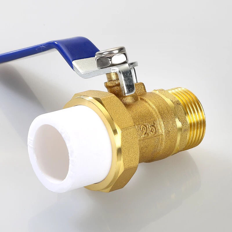 加厚PPR双活接全铜球阀4分20水管开关6分25水暖配件1寸32热熔阀门