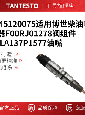 0445120075适用博世柴油喷油器F00RJ01278阀组件DLLA137P1577油嘴