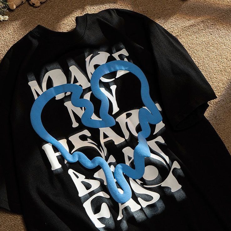 美式复古夏季字母印花短袖T恤男女宽松潮牌ins情侣装百搭体恤上衣,女装/女士精品,T恤,淘宝优惠券,粉丝福利购,淘宝优惠卷