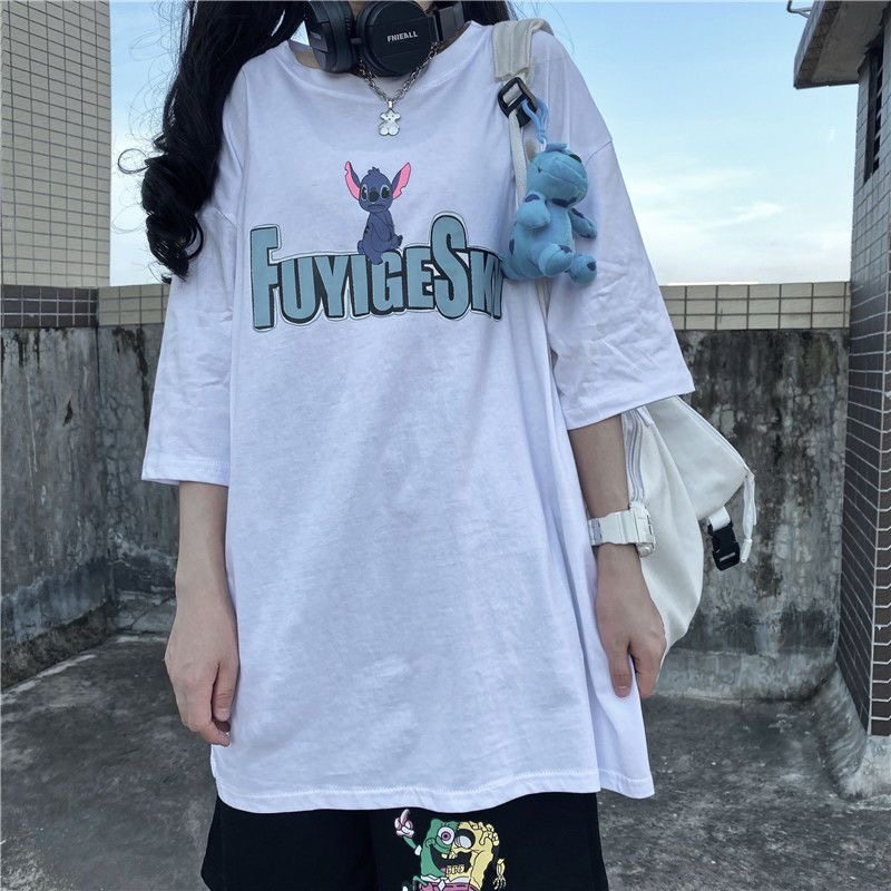 韩版字母短袖T恤女2026夏季新款韩版百搭bf风学生宽松上衣ins风潮,女装/女士精品,T恤,淘宝优惠券,粉丝福利购,淘宝优惠卷