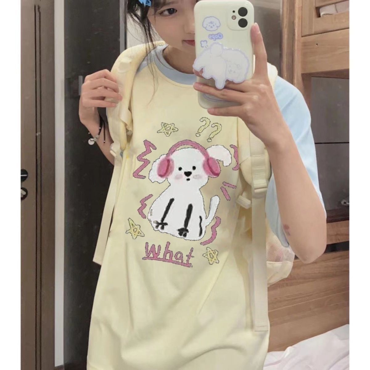 撞色插肩袖短袖t恤女小个子夏季2026新款多巴胺宽松美式复古上衣,女装/女士精品,T恤,淘宝优惠券,粉丝福利购,淘宝优惠卷