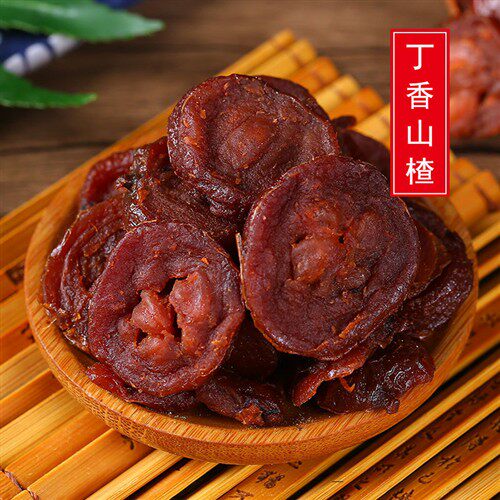 粒美粒丁香山楂蜜饯果脯果乾三山楂片酸酸甜空心山楂去核零食特产