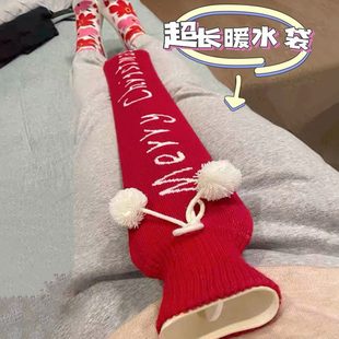 孕妇大码 长款 注水窝超长加长长条被加厚防爆热水袋暖手宝硅胶专用