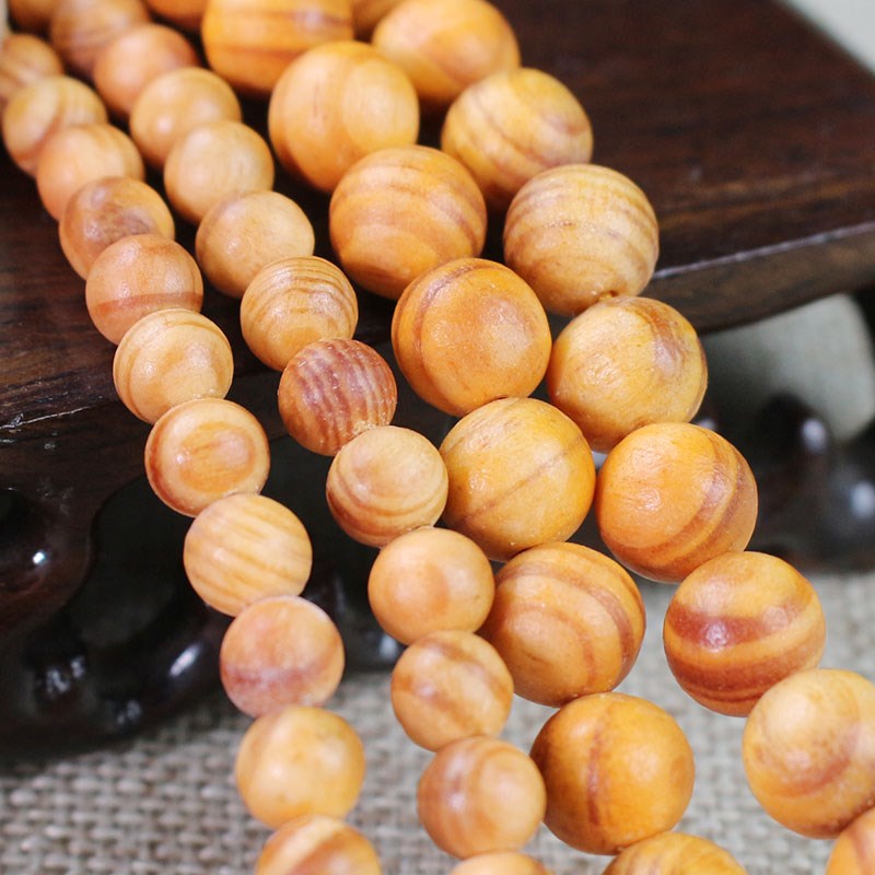 极速直批天然松香帝王木血龙木108颗佛珠L念珠手链 透光木油性大