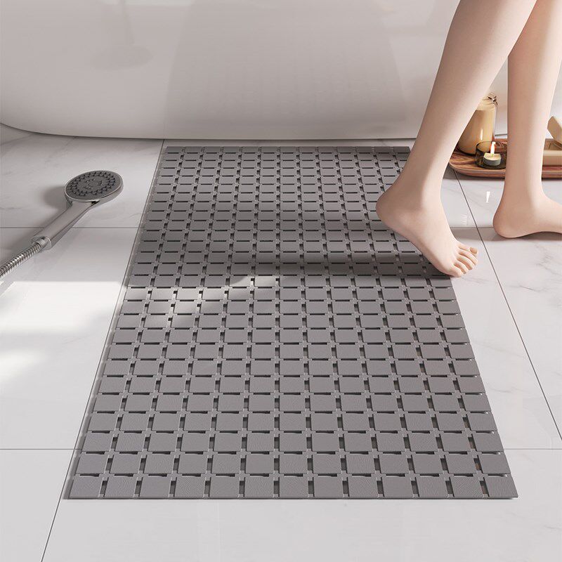 极速PVC浴室儿童孕妇洗澡简约防滑吸H盘垫卫生间地垫防摔脚垫耐脏
