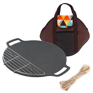 Grill Pan OutdoorO 极速Korean BBQ Plate Camping Gri Barbecue