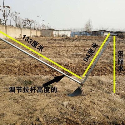 极速新品手拉犁人拉耕种翻土人人耕地单J力小型家地P翻地松土机手