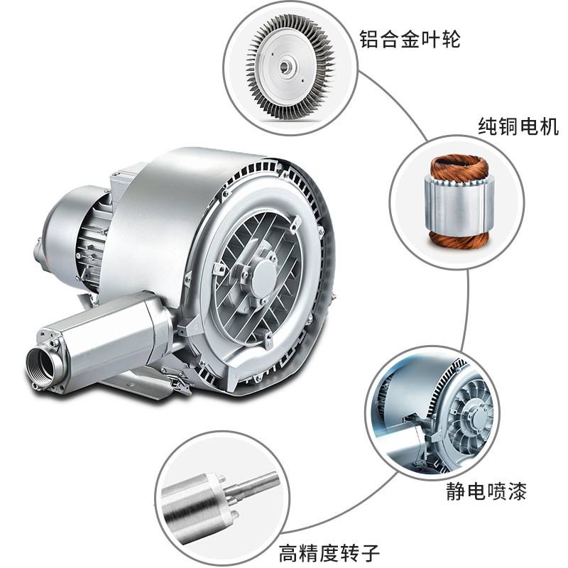 极速漩涡气泵大功率鼓风机污水氧A气泵鱼塘微孔增氧机高压旋涡通