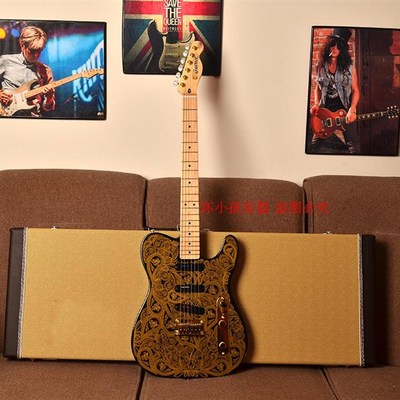 极速御用010-8602黄贯中金花A电吉他摇滚黄家驹吉他新手吉他初学