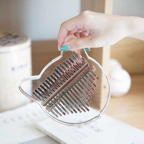 极速新阿c克斯新品水晶透明卡林巴拇指琴初学者手指琴17音手指钢