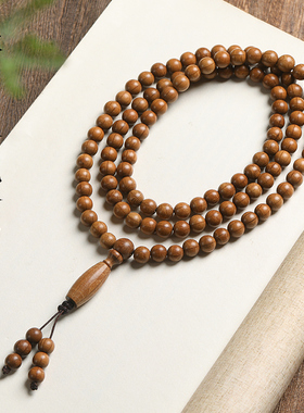 极速六道木佛珠手串n降龙木文玩手链男女款木质老料念珠108颗檀香