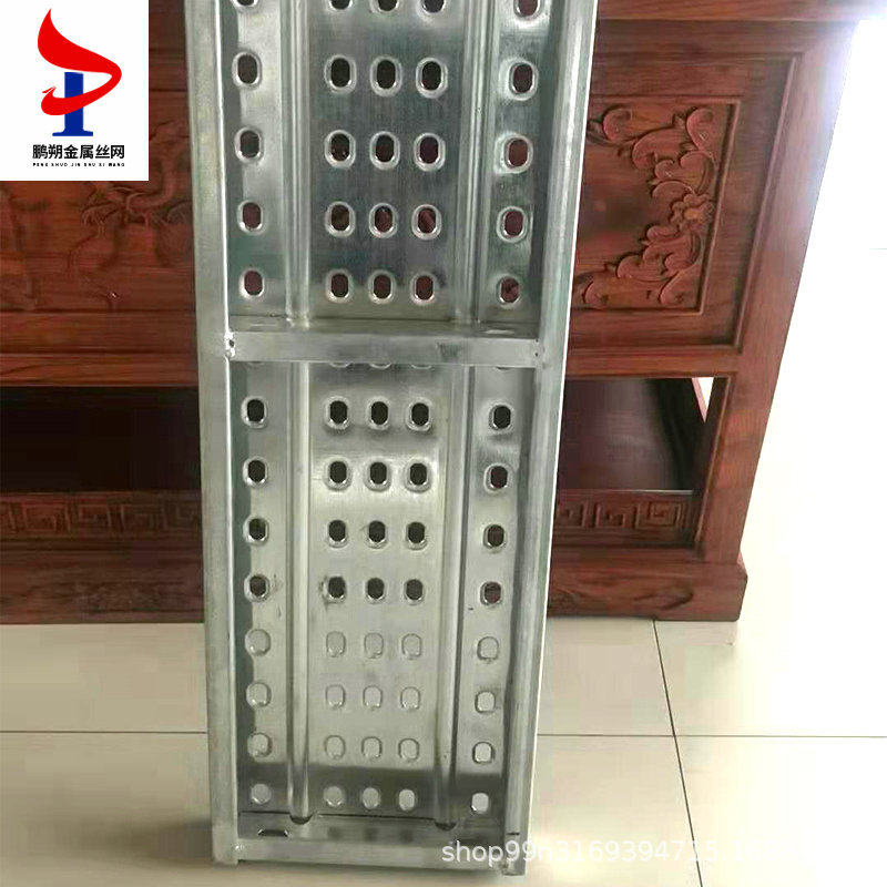 极速厂促新3米盘扣式热镀锌钢跳板建筑平台脚手架踏X板钢踏板冲孔