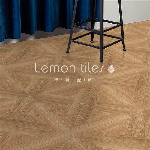 极速复古拼花全瓷木纹砖客厅卧w室仿木地板砖饭厅600x600地砖防滑