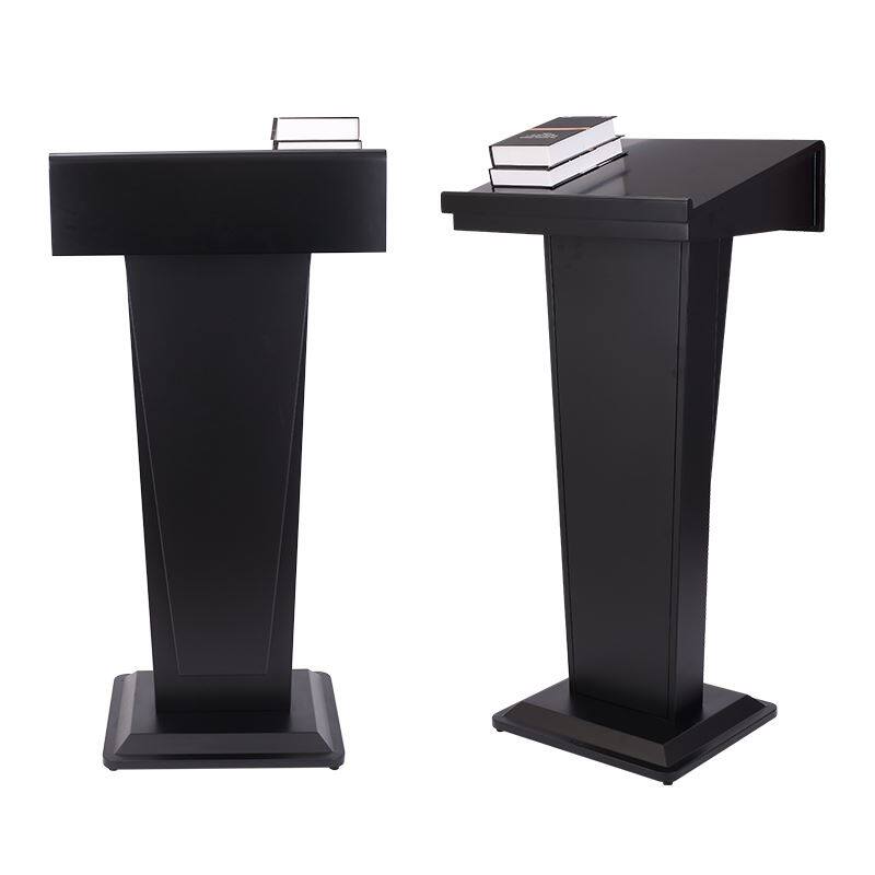 极速。木质演讲台k实木讲台 饭厅大堂招商中心迎宾台 接待台咨询