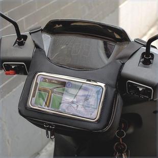 新客立减20 摩托电动车前挂包防水防雨车头触屏手机导航收纳包