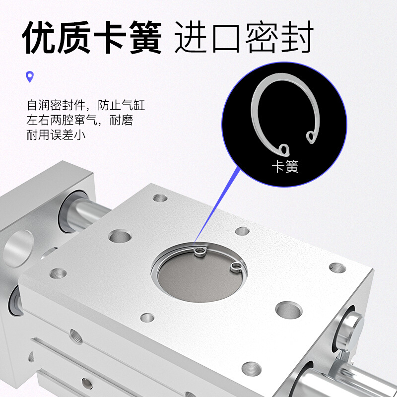 。气动夹爪手指HFT气缸宽阔型MHL2-10D/16D/20D/25D/32D/40D/D1/D