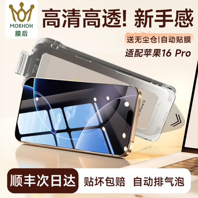 膜后无尘仓iPhone16Pro钢化膜