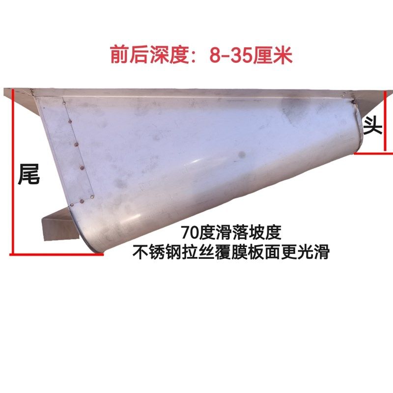 不锈钢蹲便器农村厕所改造后排水蹲坑便池防臭防虫防鼠便斗