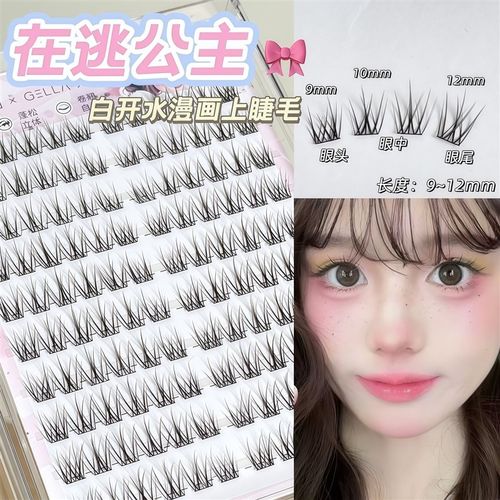 会呼吸的假睫毛~在逃公主甜美眼睫毛自然彷真女免胶自粘睫毛贴
