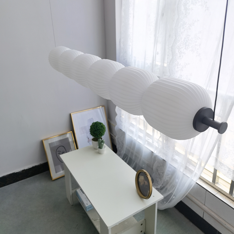 侘寂风餐厅吊灯法式葫芦吊t灯现代简约极简吧台岛台办公室茶室灯