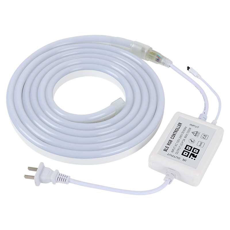 rgb灯带手机APP七彩渐层氛围霓虹智能呼吸变色led220V柔性萤光条