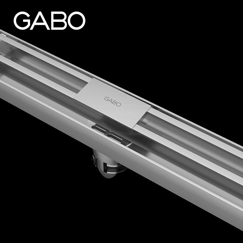 观博gabo卫生间线性隐形地漏长条大排量不锈钢防臭浴室排水253007