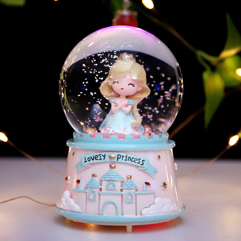 自动旋转下雪花公主毕业季儿童节水晶球音乐盒闺蜜生日礼物女孩子,家居饰品,音乐盒,淘宝优惠券,粉丝福利购,淘宝优惠卷