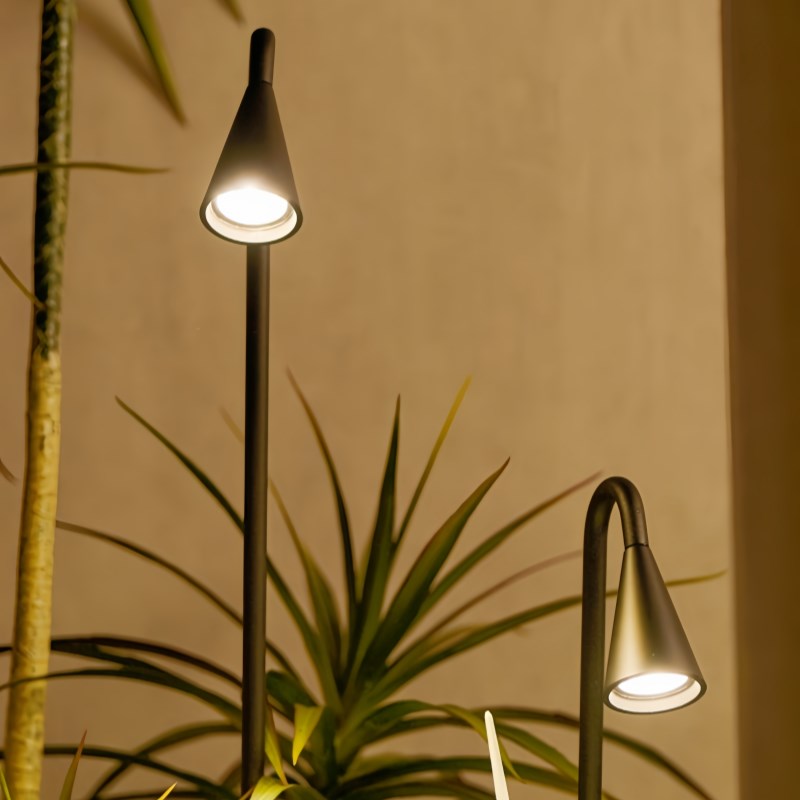 低压DC24V草坪灯户外防水庭院景观室J外别墅花园草地灯装饰喇叭灯