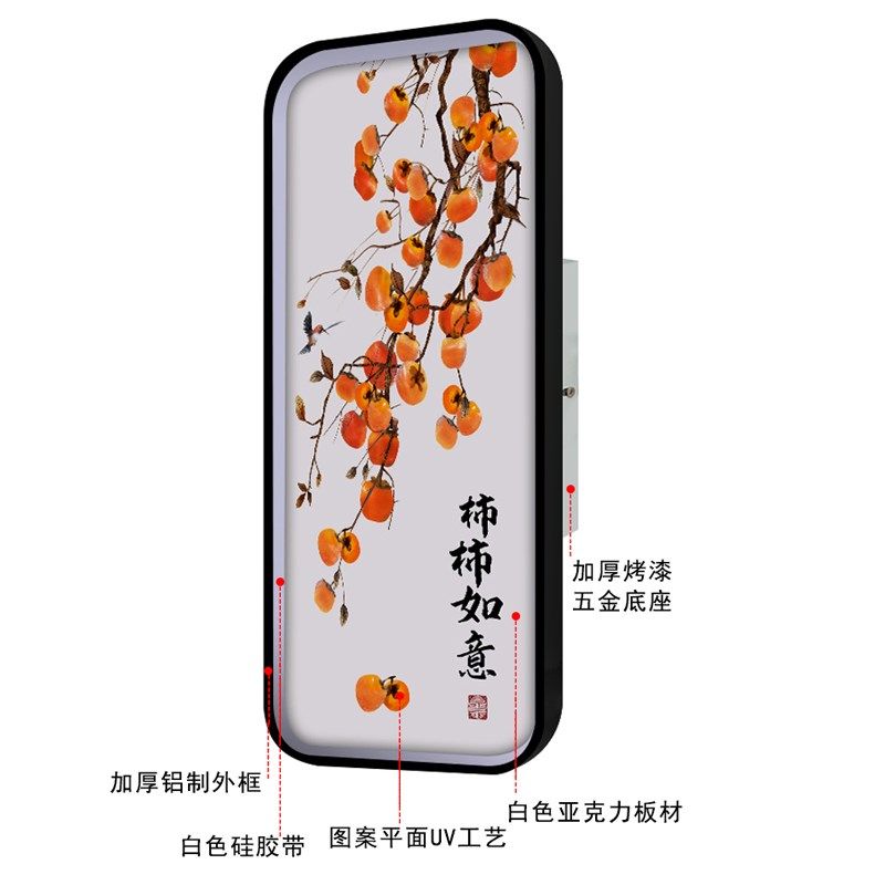 新中式床头客厅楼梯过道led走廊阳台壁灯墙灯超亮挂画装饰壁画灯