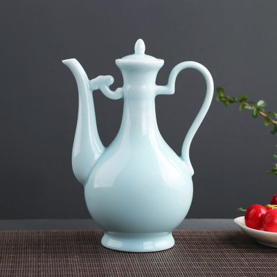 家用小酒壶陶瓷半斤德化白瓷青瓷酒具精美酒壶小号分酒器