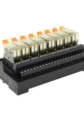 4路8路1S 2S中间继电器模组24VDEC控制板模块1开1闭两开两闭PLC